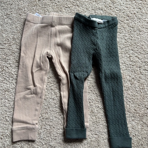 Zara Other - Cozy Kids Ribbed and Cable Knit Leggings Set